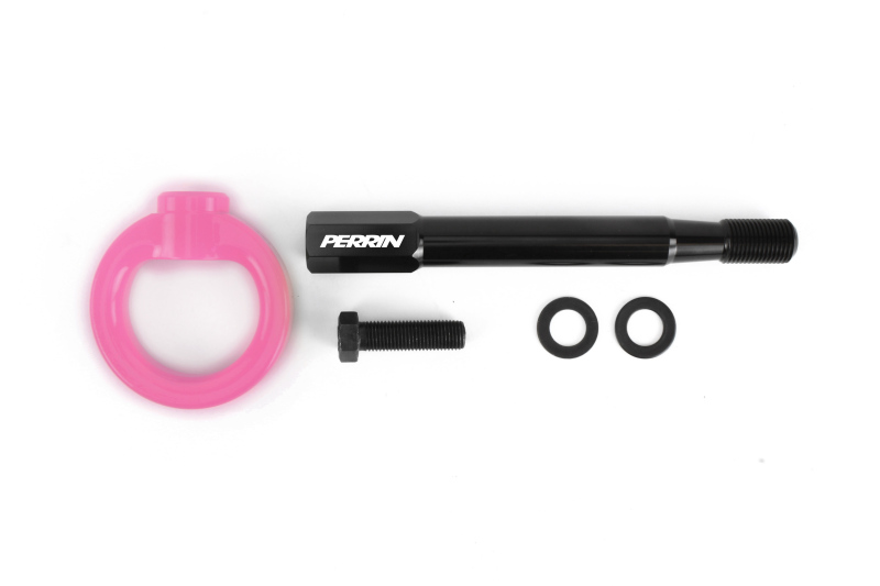 Subaru Forester Tow Hook Kit - Front - Perrin Performance - Hyp Pink - `25-`26